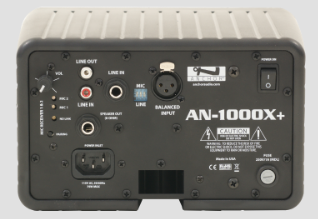 AN-1000X+  POWERED SPEAKER MONITOR, 107 DB OF CLEAR SOUND, 50W AC MODE